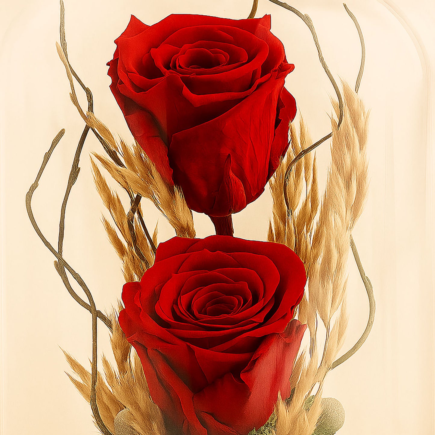 2 Roses Bouquet Red Forever Roses