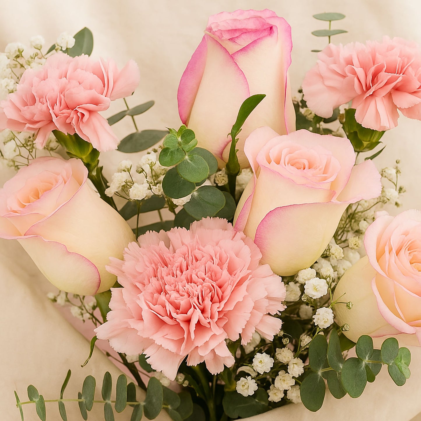 Beauty of Pink Flower Bouquet