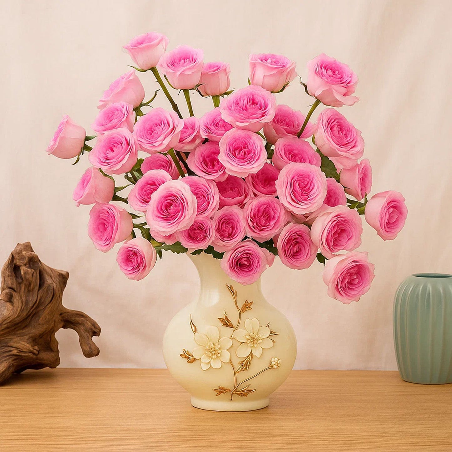 Astonishing Roses Beauty Flower Vase