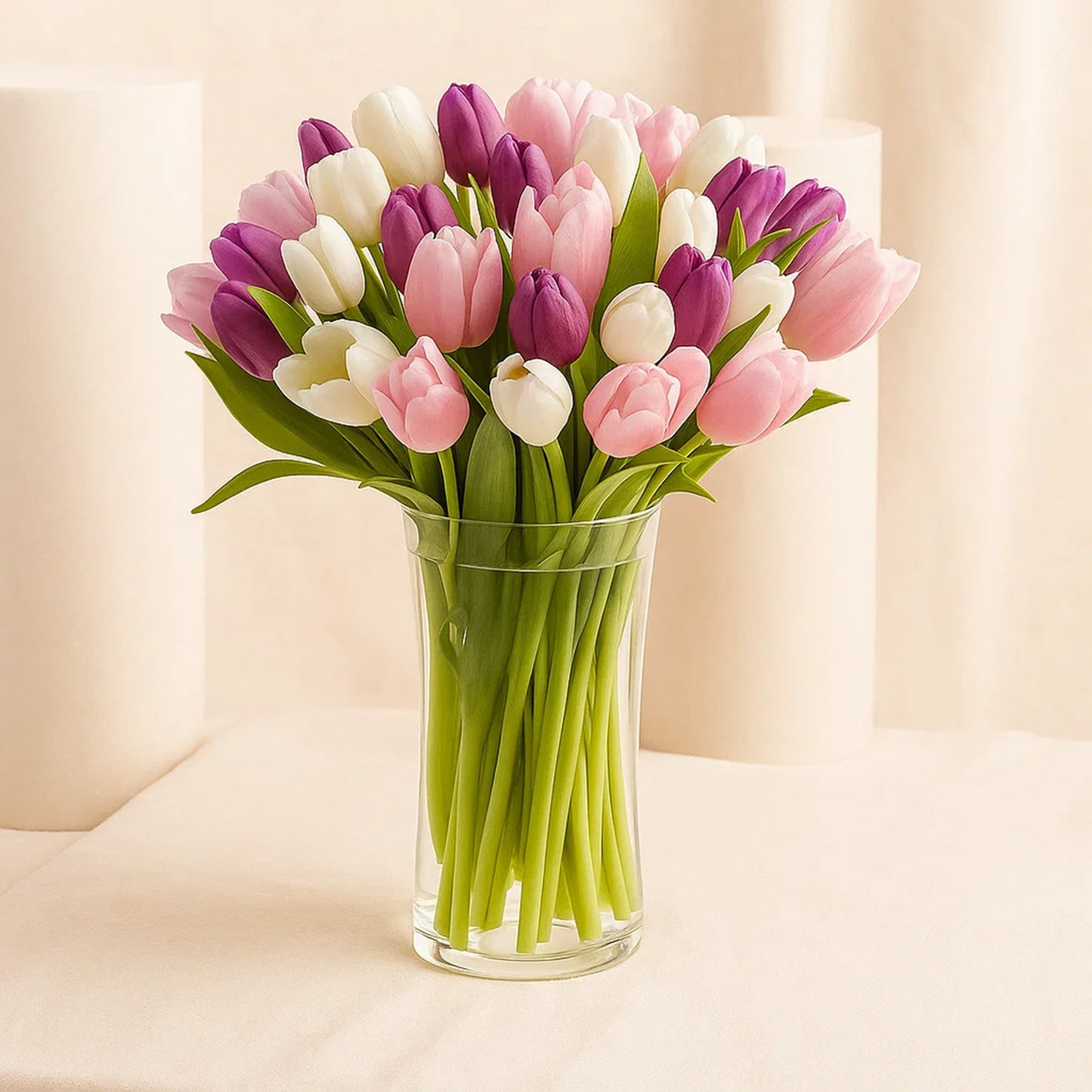Painted Skies Tulip Flower Vase