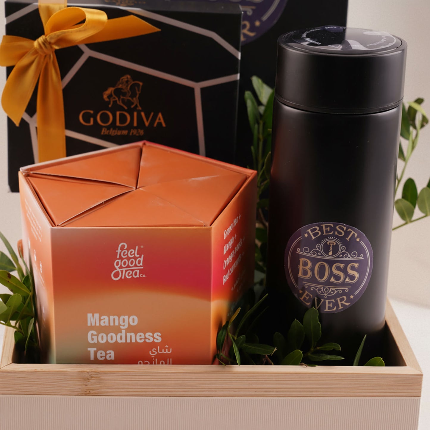 Feel Good Tea n Godiva Gifts For Boss