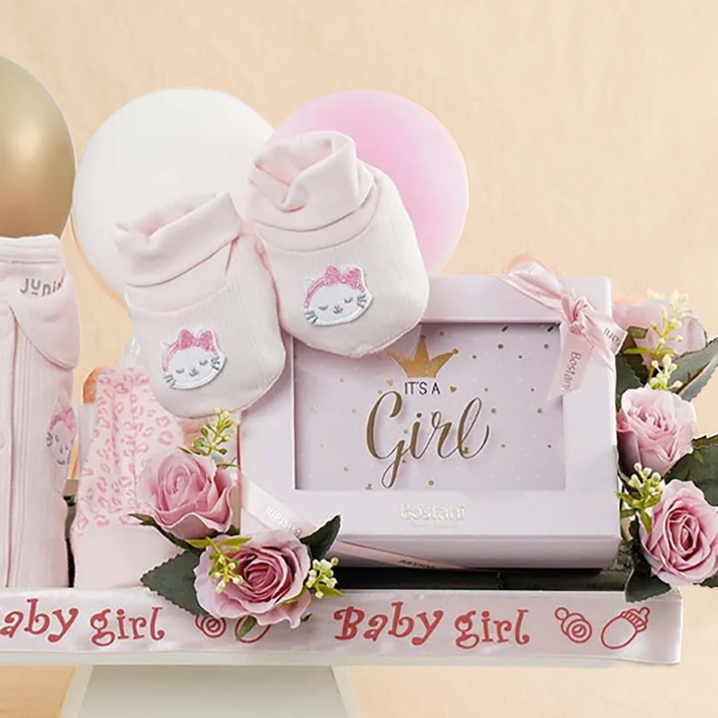 Bostani Chocolates n Baby Girl Gift Hamper
