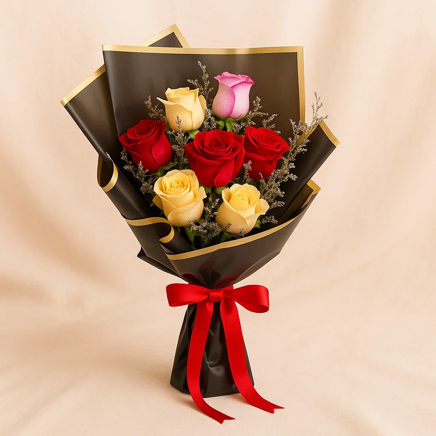 لمسة حلا | باقة ورد و شوكولاتة باتشي