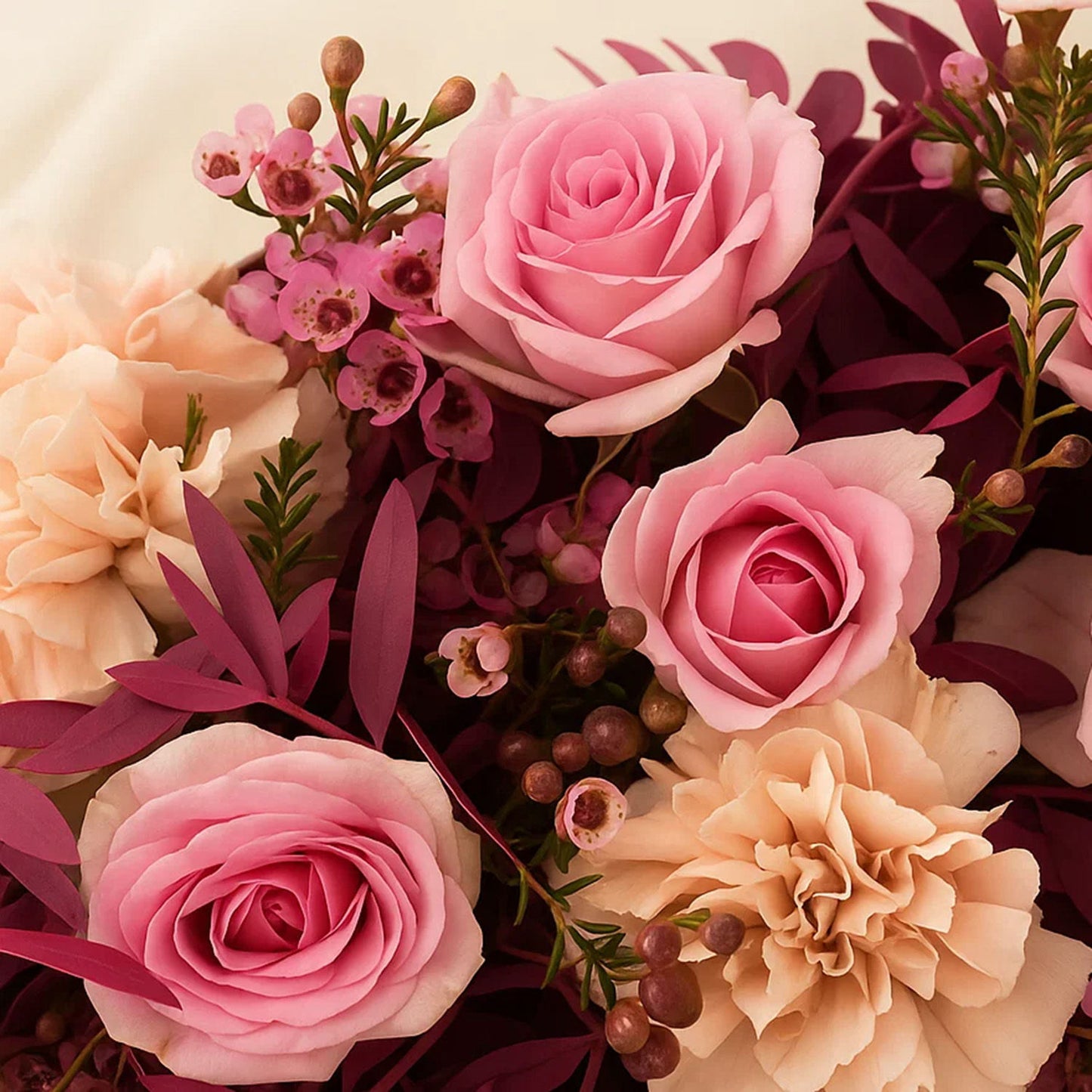 Pink Chocolates n Flower Tray