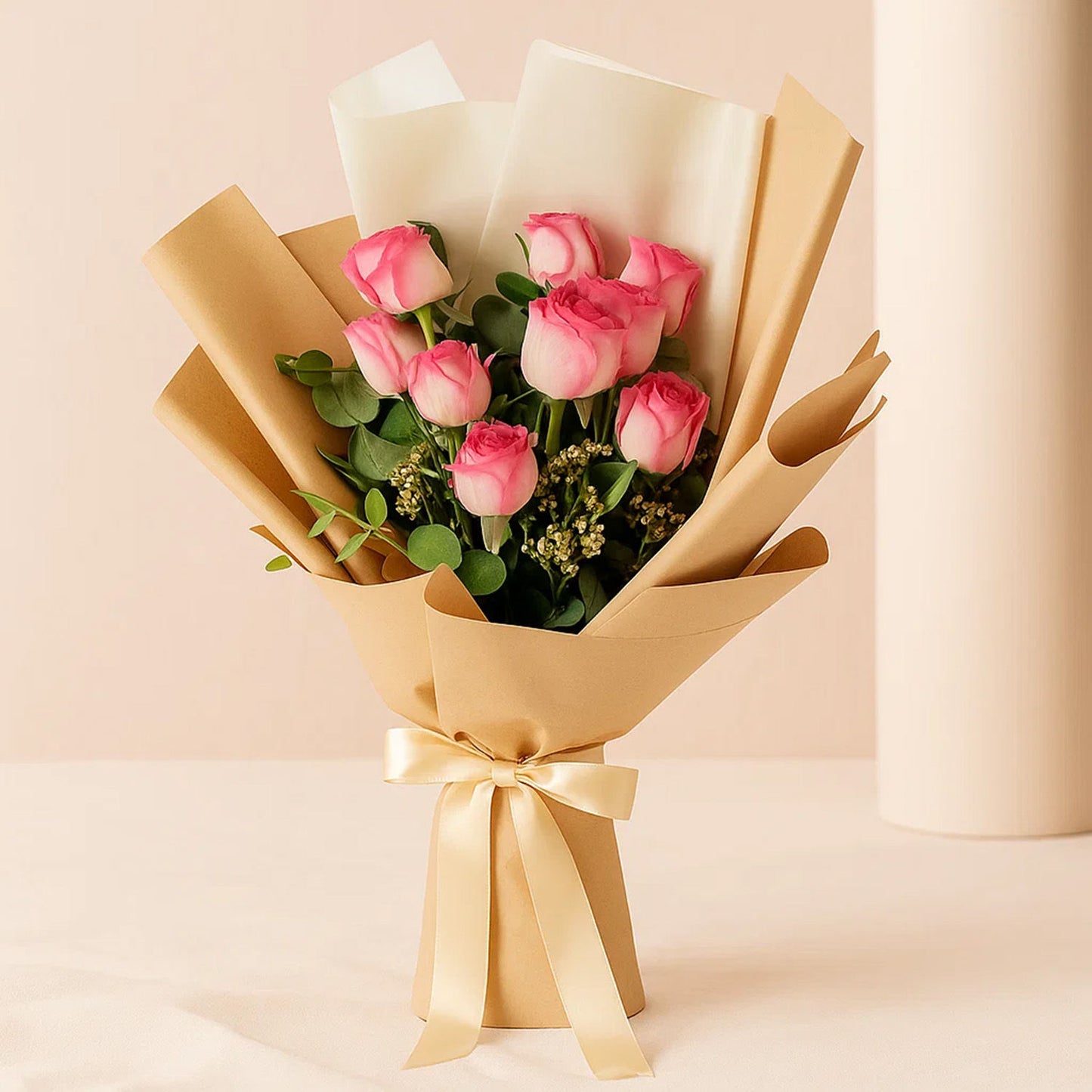 Pink Rose Elegance Flower Bouquet