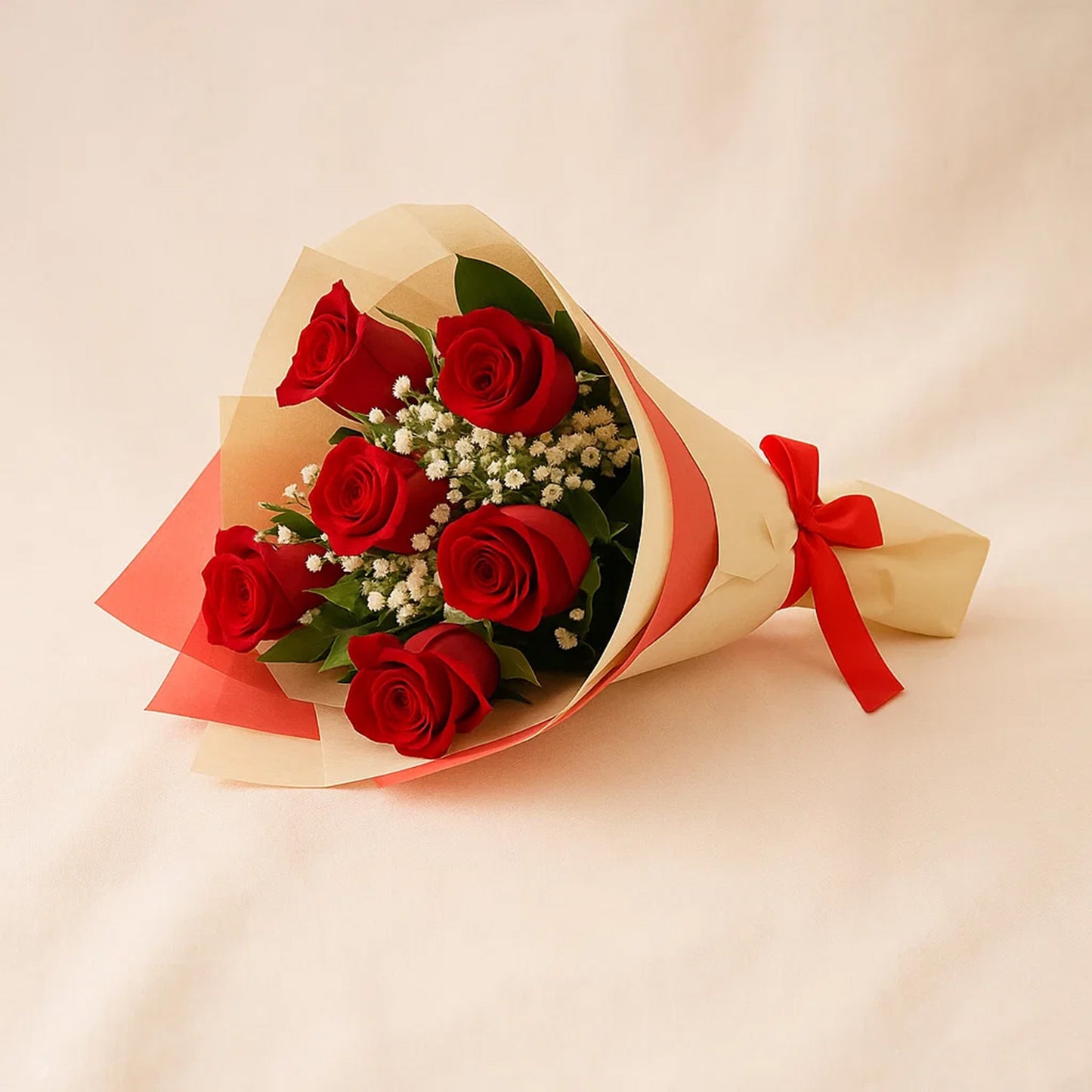 Red Roses Bouquet n Black Forest Cake Combo