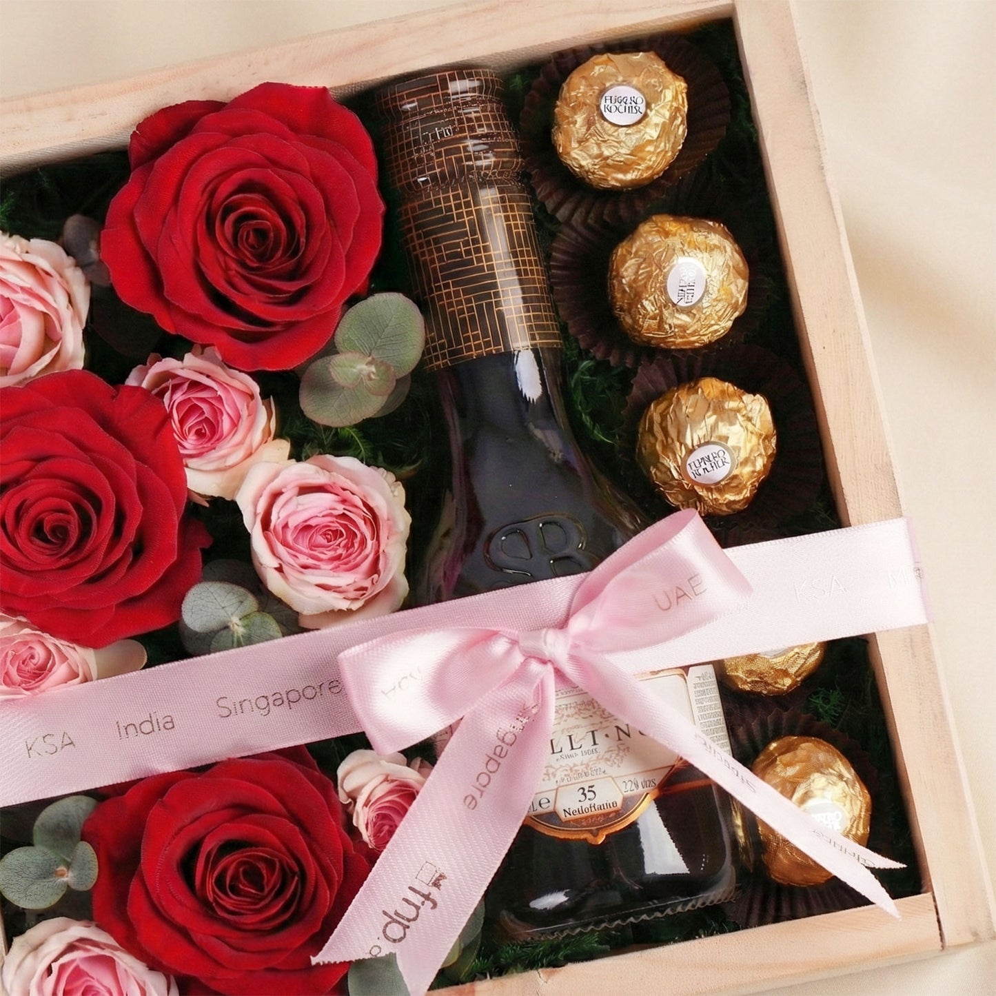 Royal Romance Crate | Roses, Chocolate, & Premium Drink