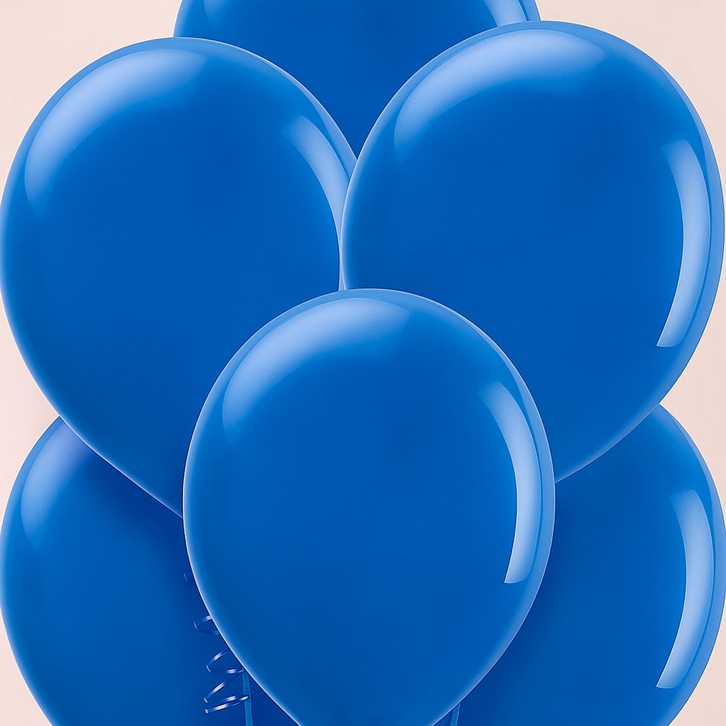 طقم بالونات لاتكس لون أزرق