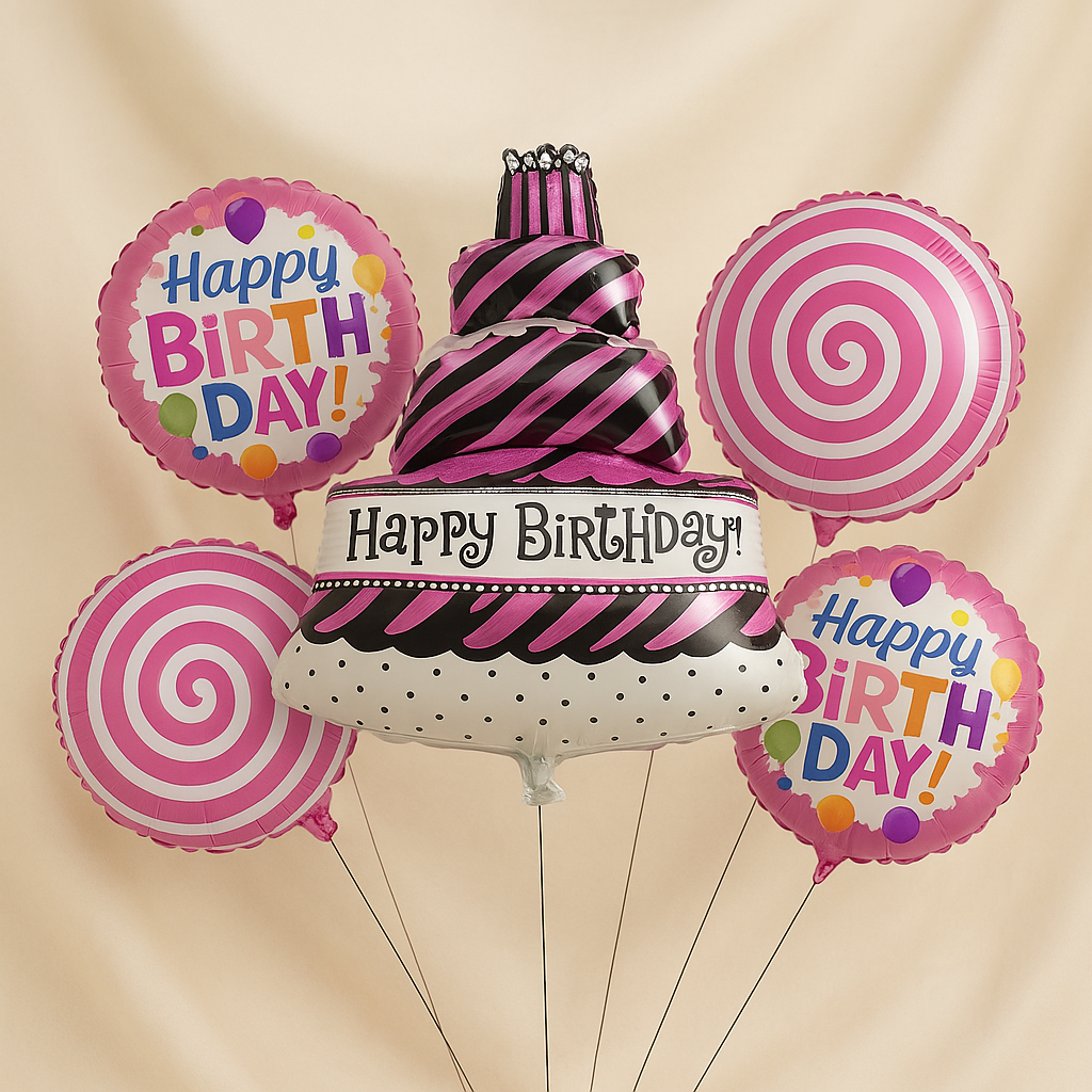 Shiny Birthday Bash Balloon Set