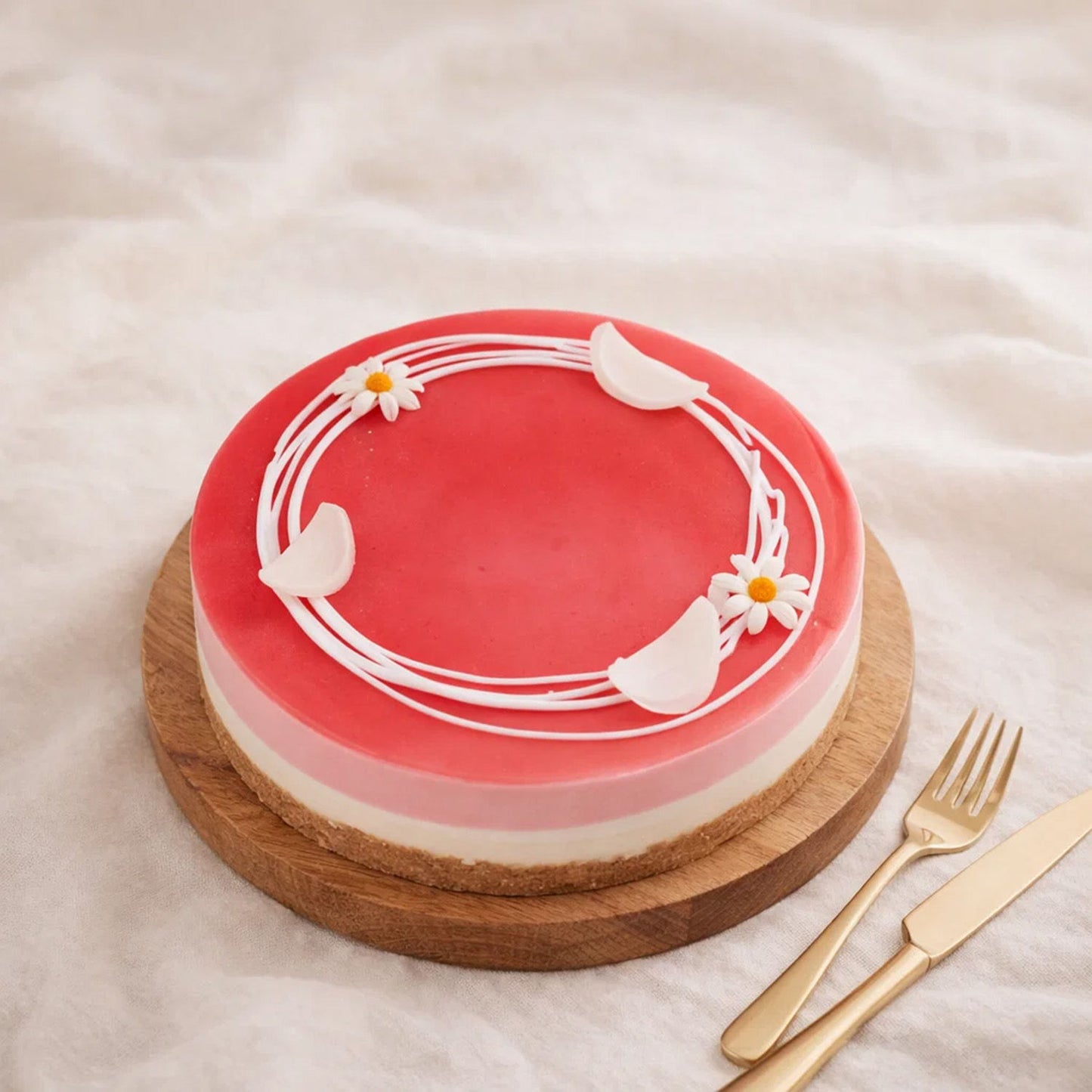 Soft Rose Cheesecake