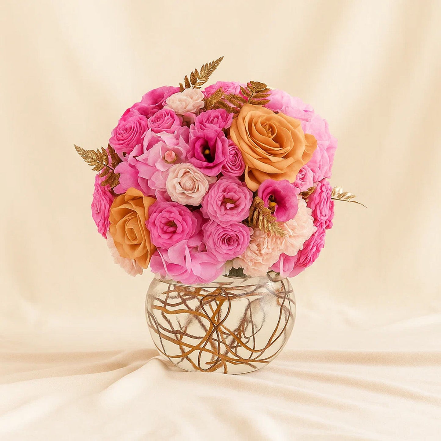 Sunset in Bloom Rose Vase
