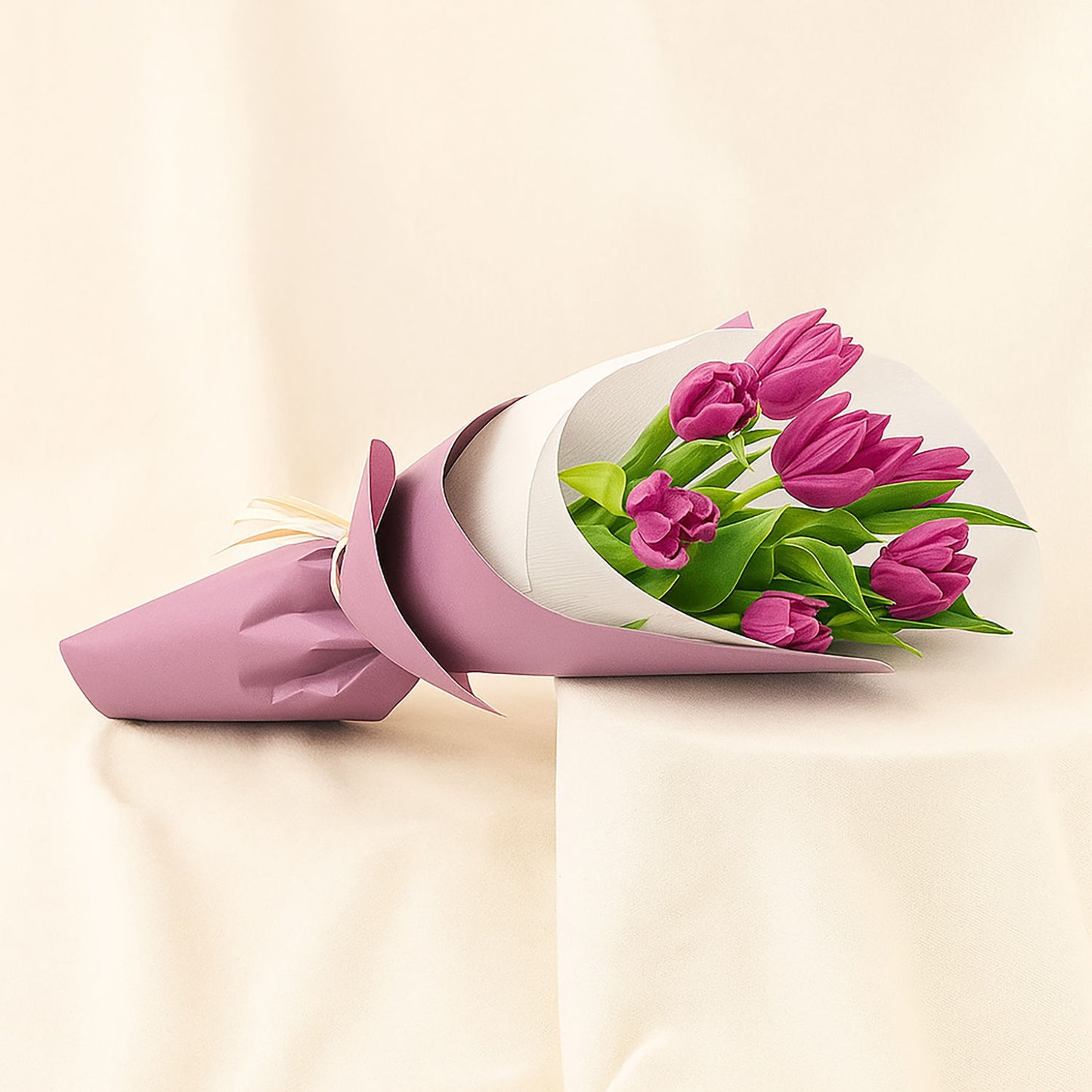 Violet Grace Tulip Flower Bouquet