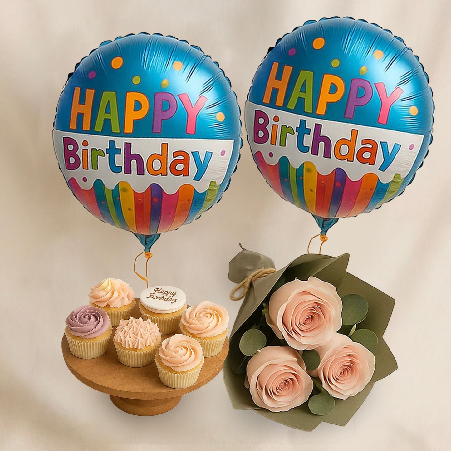 Yummy Vanilla Birthday Cupcakes