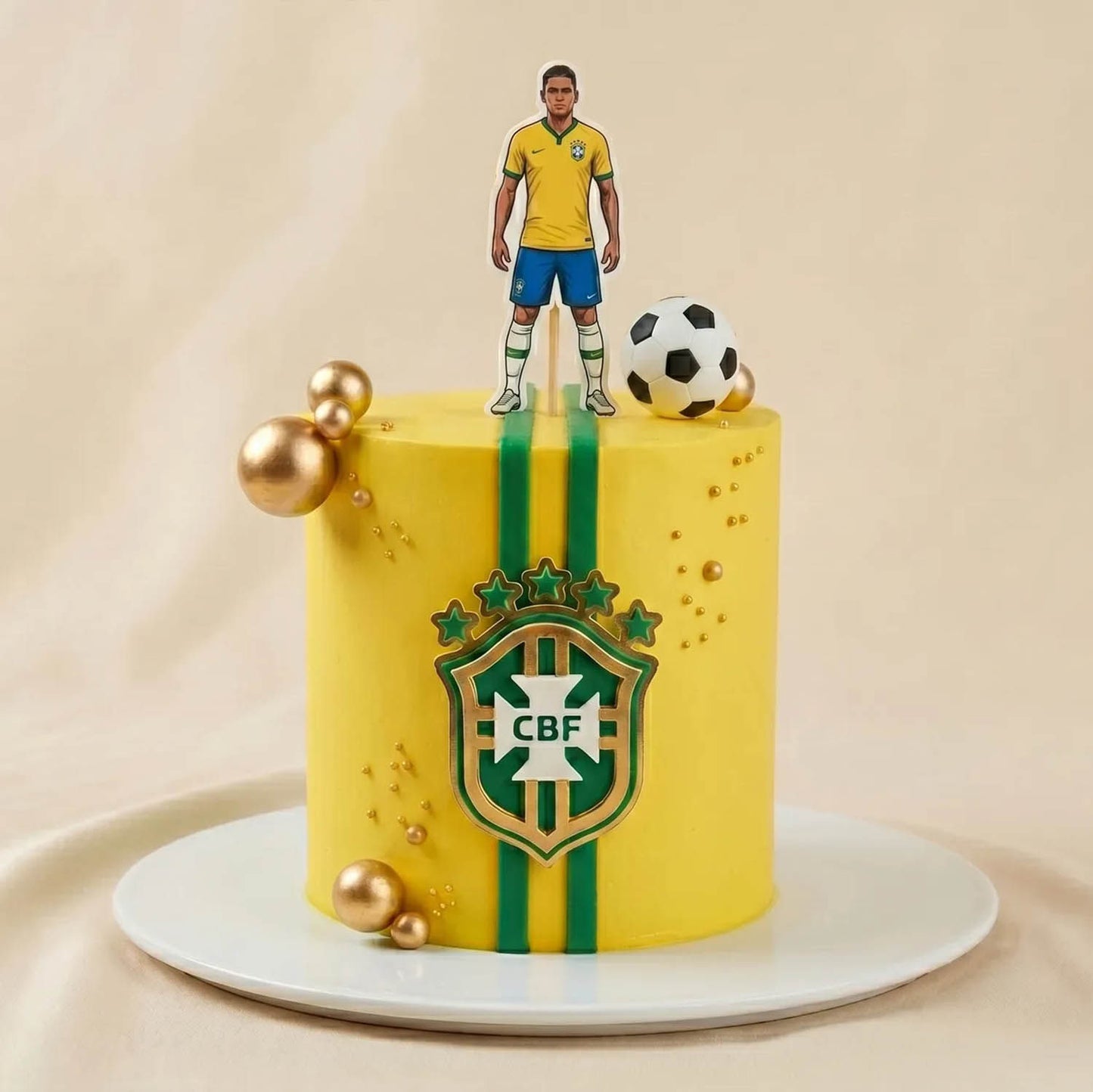كيكة منتخب البرازيل لكرة القدم بالشوكولاتة 1.5 كجم