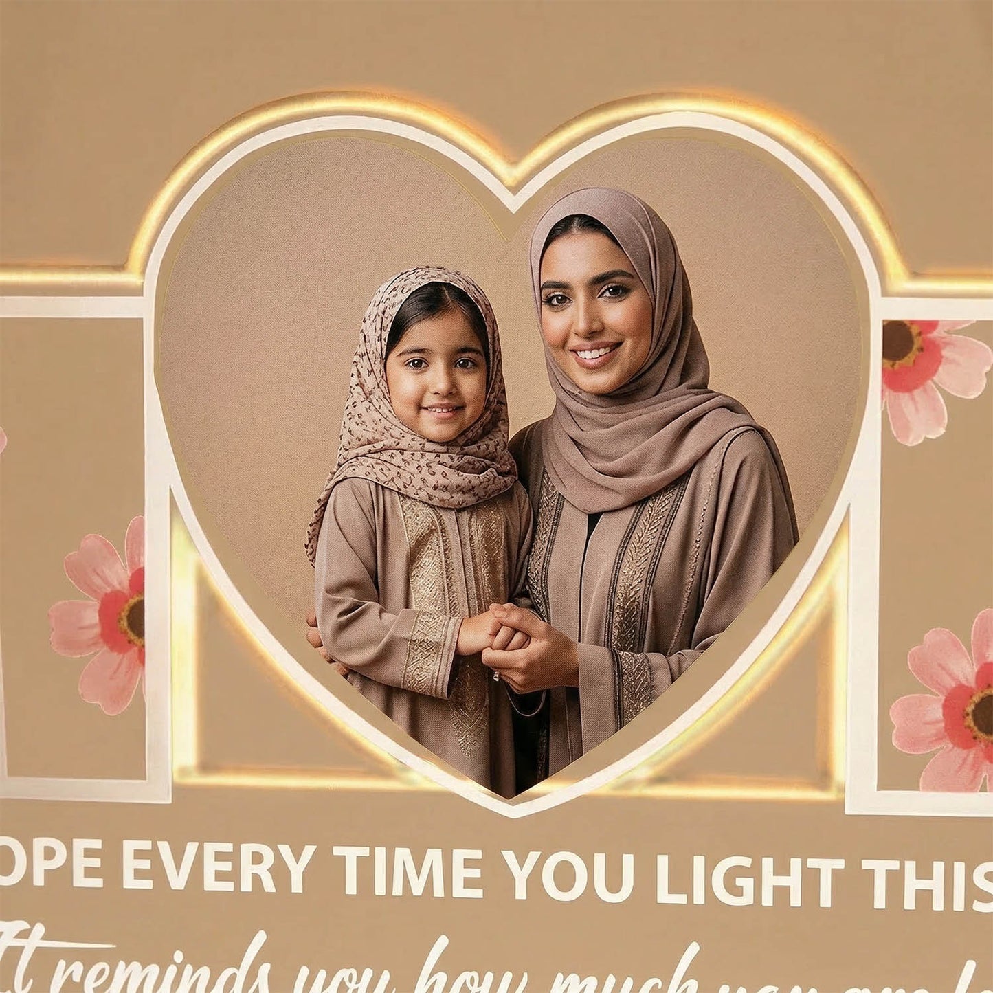 Mom's Glow LED Photo Lamp With Base