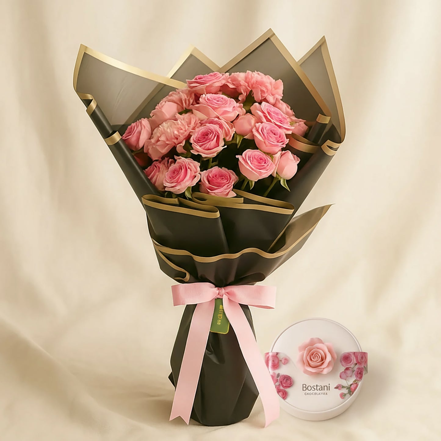 Baby Rose n Carnation Flower Bouquet