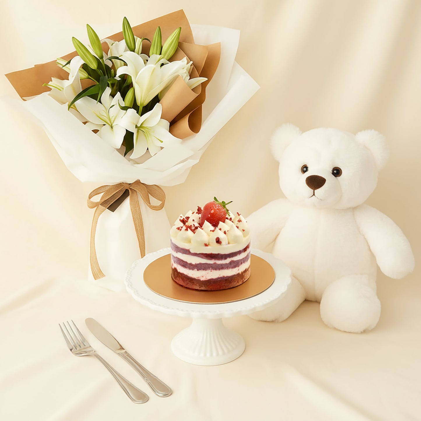 Lily Whisper Flower Bouquet