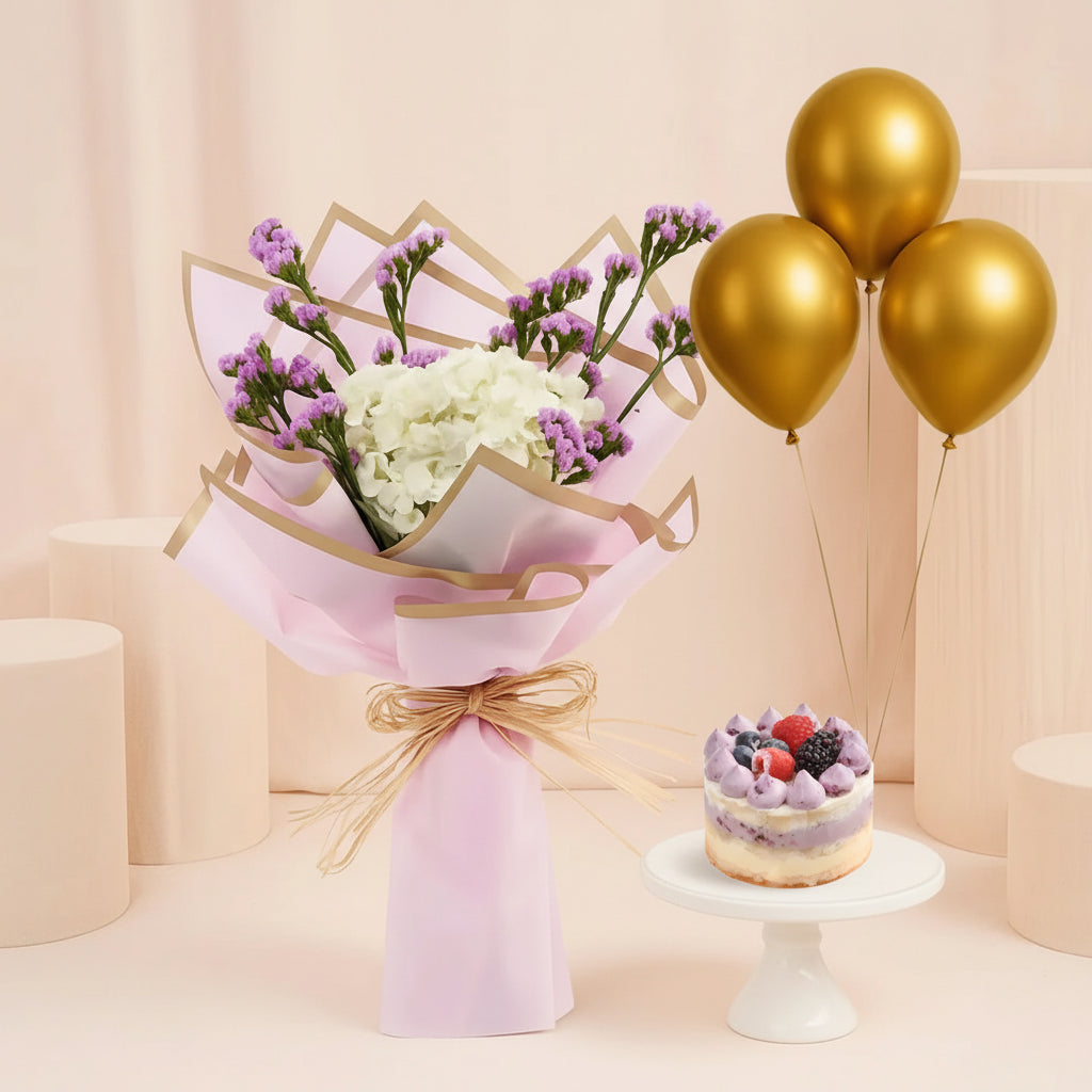 White Hydrangea Bouquet