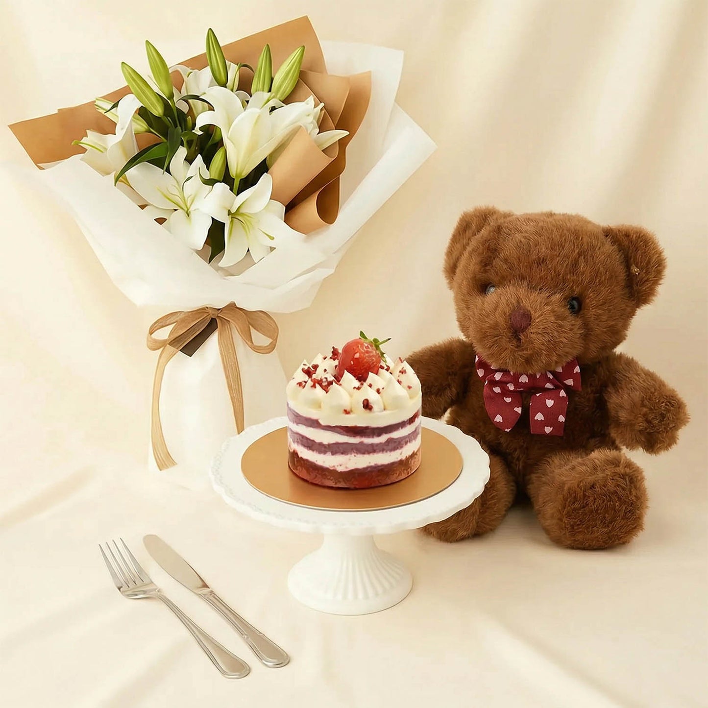 رقة لي لي | باقة ورد زهرة الزنبق