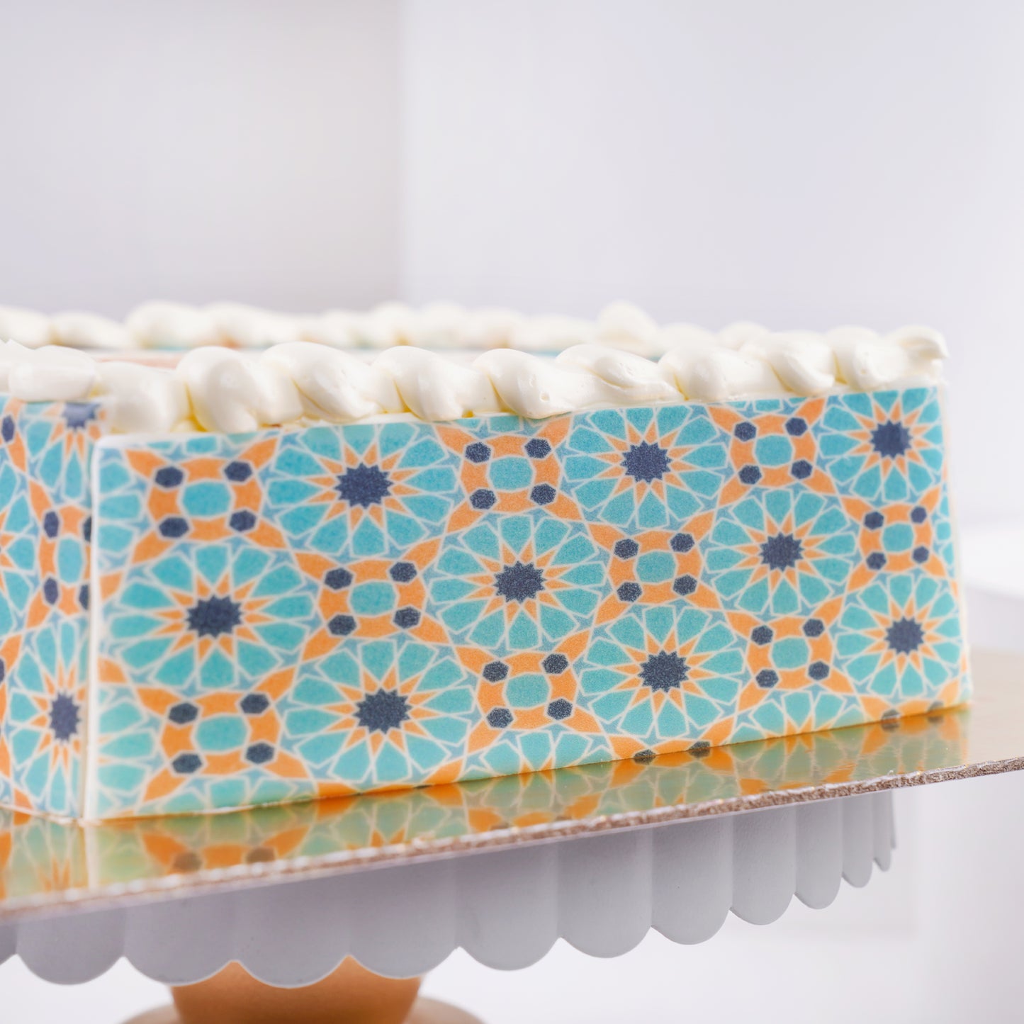 Eid Mubarak Engraved Chocolate Cake