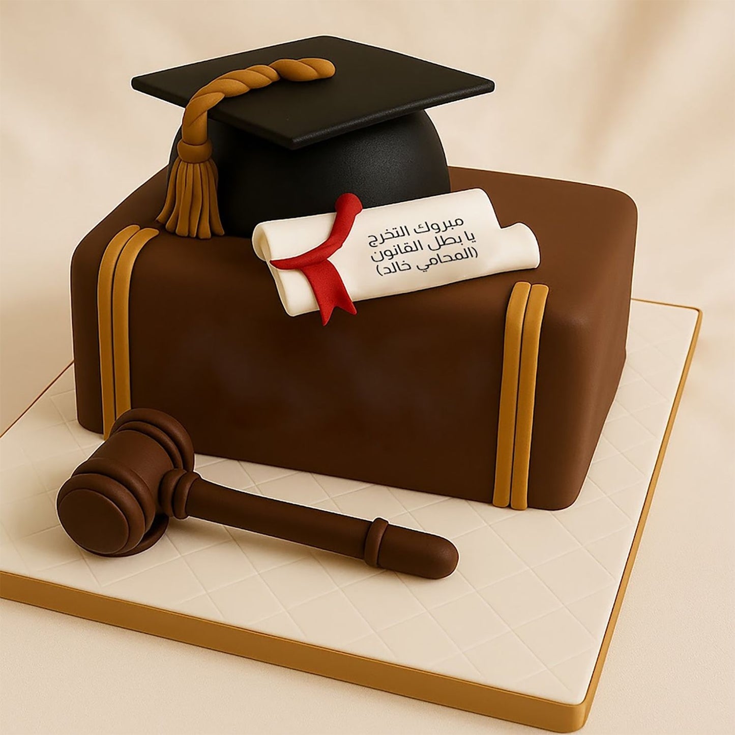 Lawyer Congrats Graduation Cake