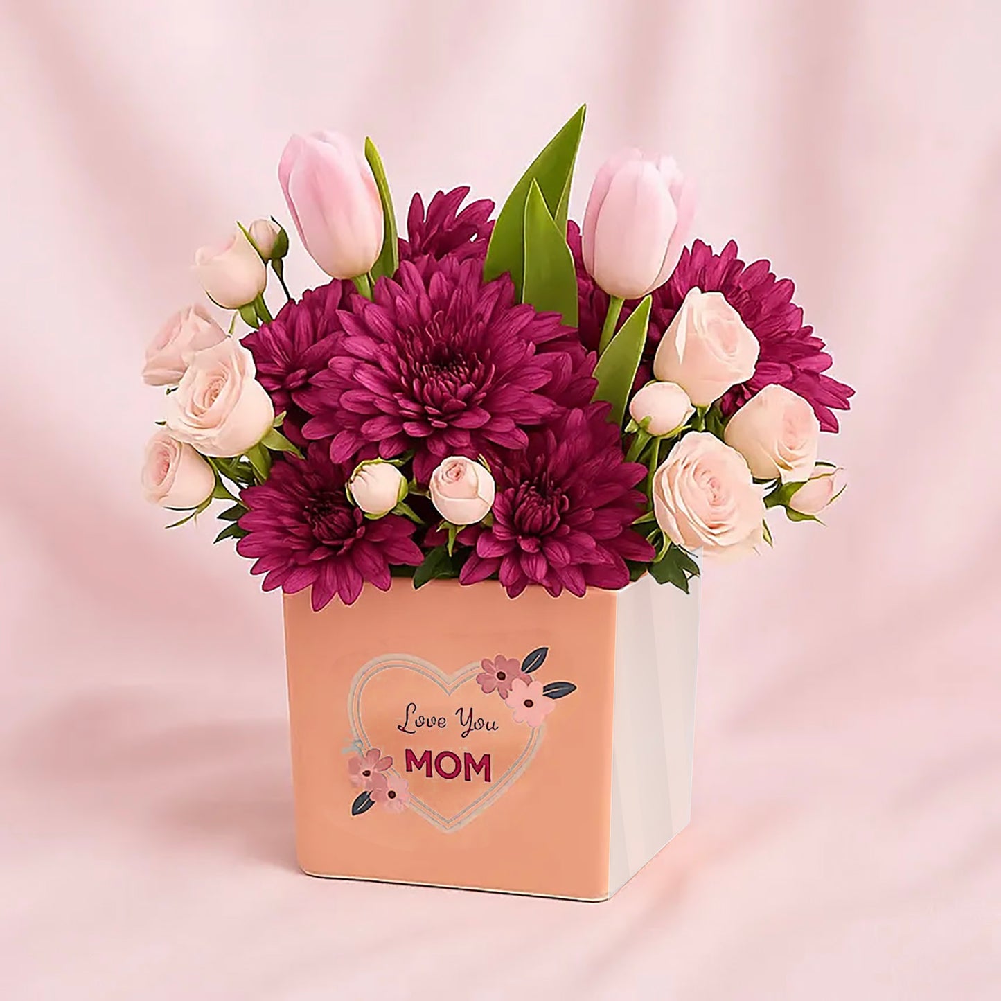Heartfelt Floral Box for Mom