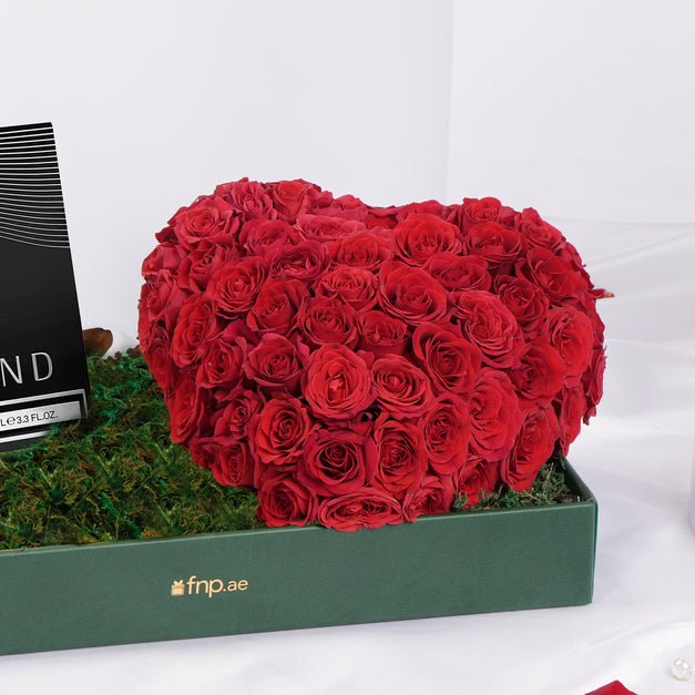 Legend EDP Men Perfume n Spray Rose Heart Arrangement