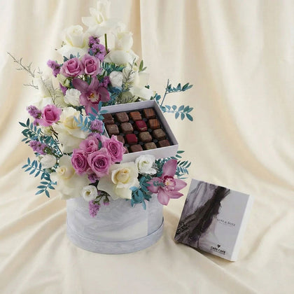 AANI & DANI Cube Cake n Flower Box