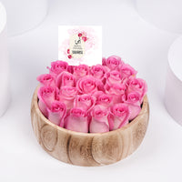 Mom's Pink Roses Tray