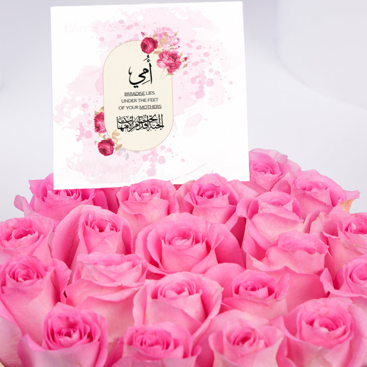 Mom's Pink Roses Tray
