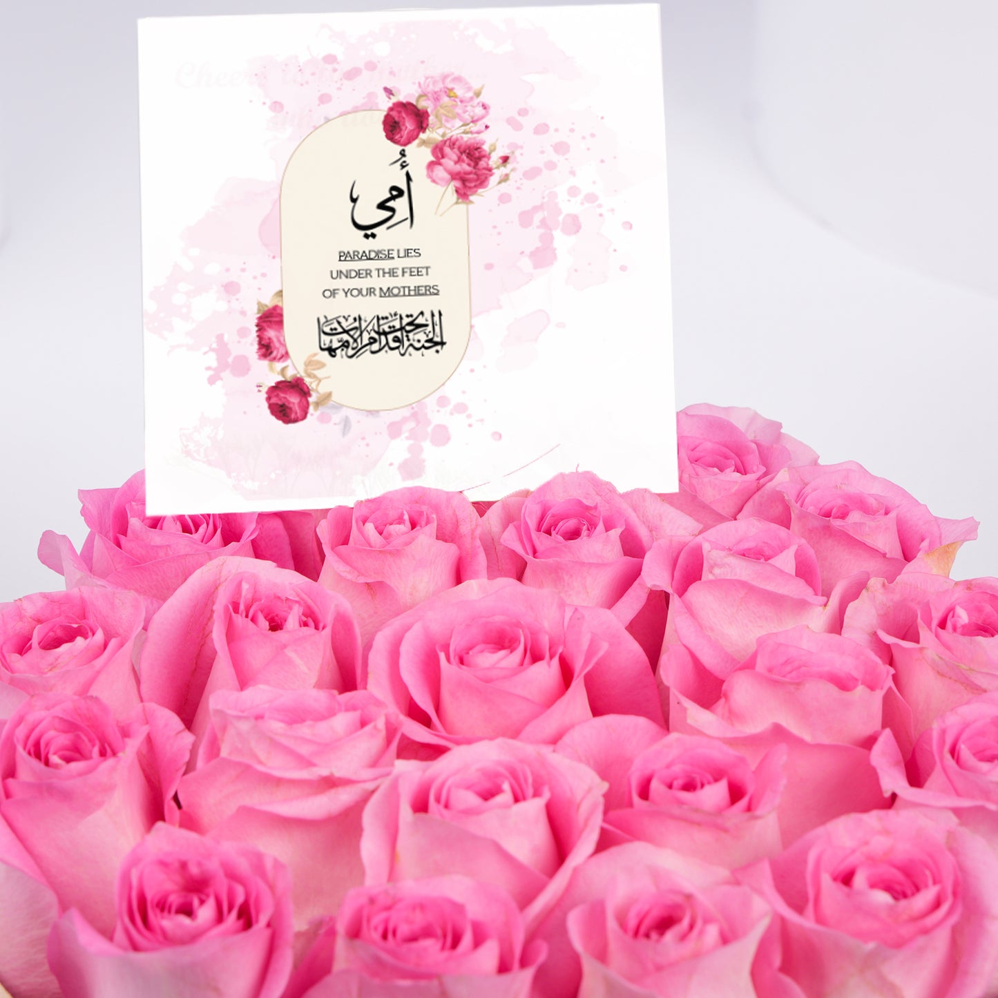 Mom's Pink Roses Tray