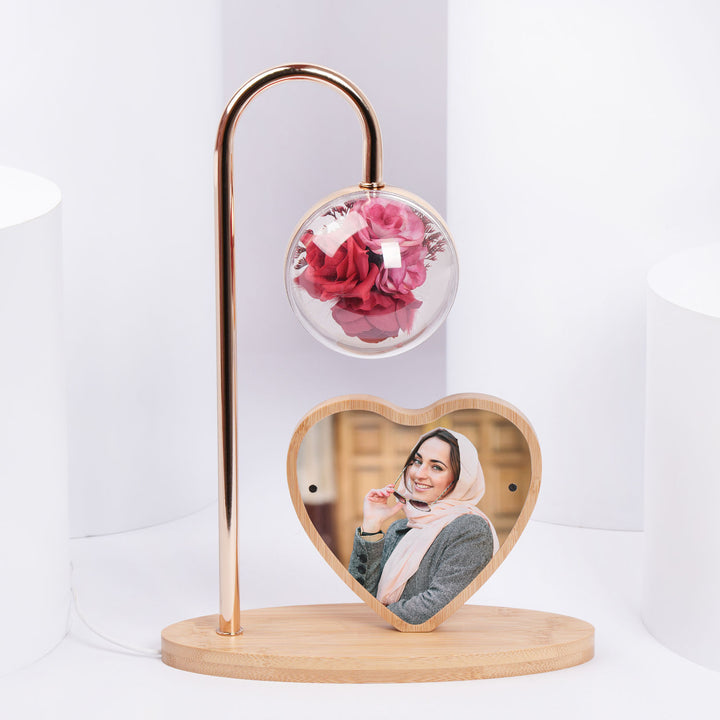 Red Rose Customized Photo Lamp 