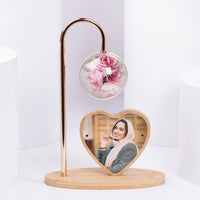 Pink Rose Customized Photo Lamp 