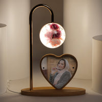 Pink Rose Customized Photo Lamp 