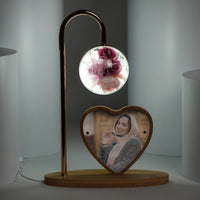 Pink Rose Customized Photo Lamp 
