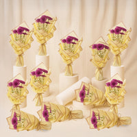 بوكيهات ورد أقحوان بنفسجي