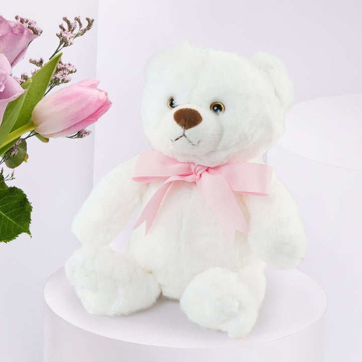 Mom's Elegant Flower Vase n Teddy Bear