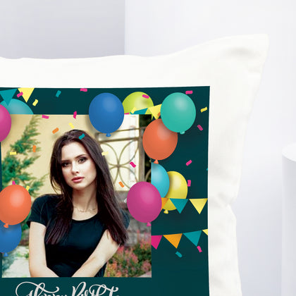 Personalised Pink Birthday Cushion