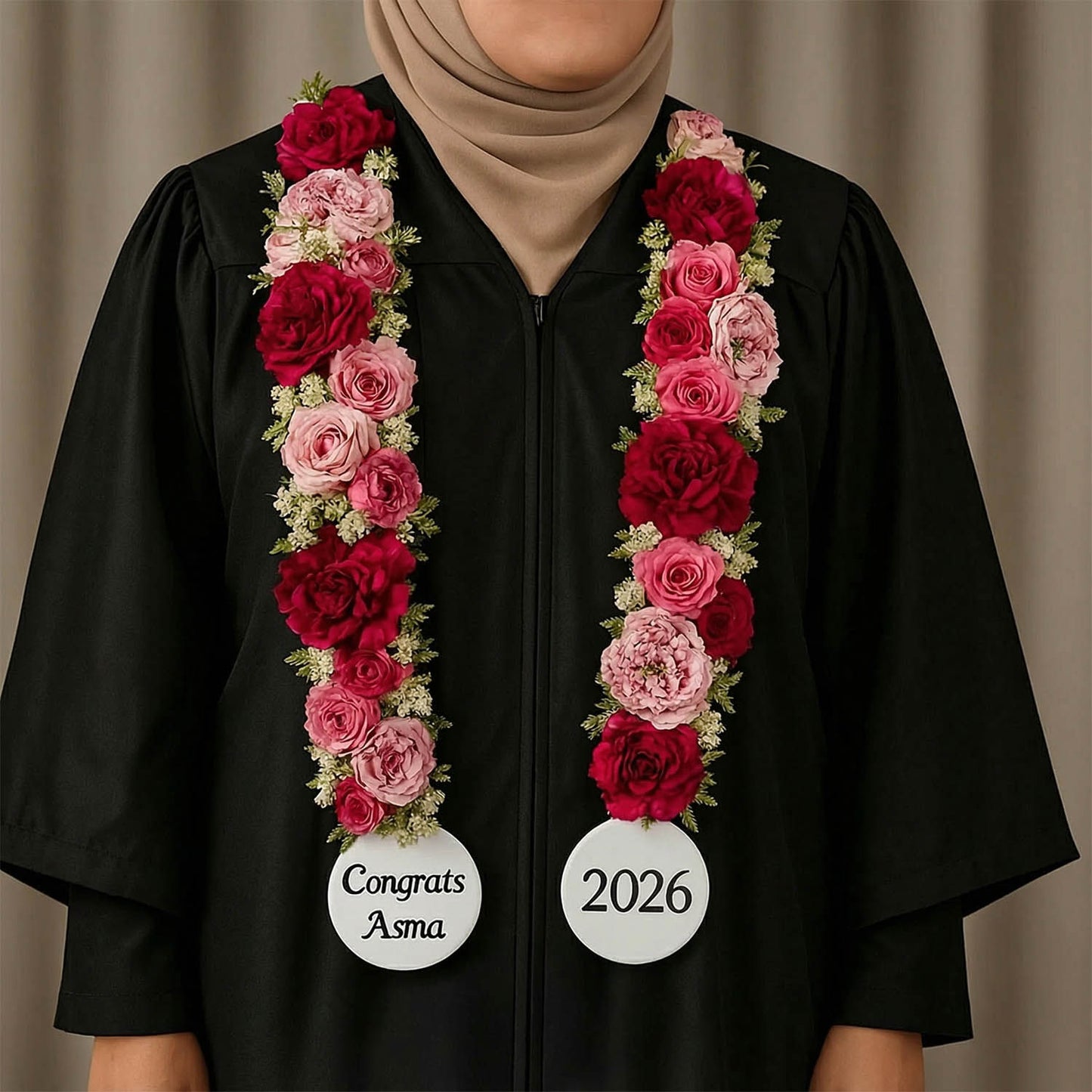 Graduation Red Petals Wreath