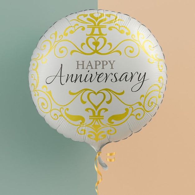 Helium Anniversary Balloon 18 inches