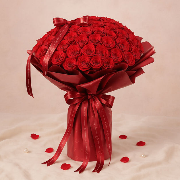 Mesmerizing 111 Red Roses Bouquet 