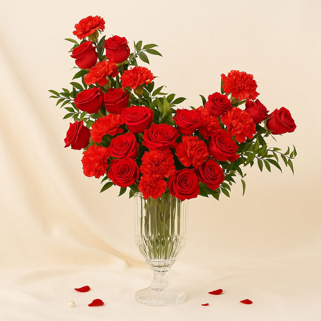 Muzhila | 30 Red Flowers Vase,