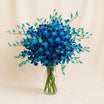 Mesmerizing Blue Orchids Flower Vase