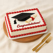 Graduation Square Photo Cake