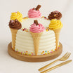 Joyful Ice Cream Cone Cake