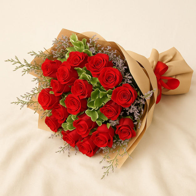 نبض الحب | باقة ورد جوري احمر