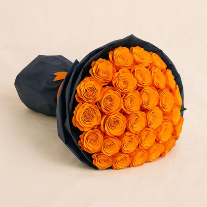 35 Orange Roses Designer Bouquet