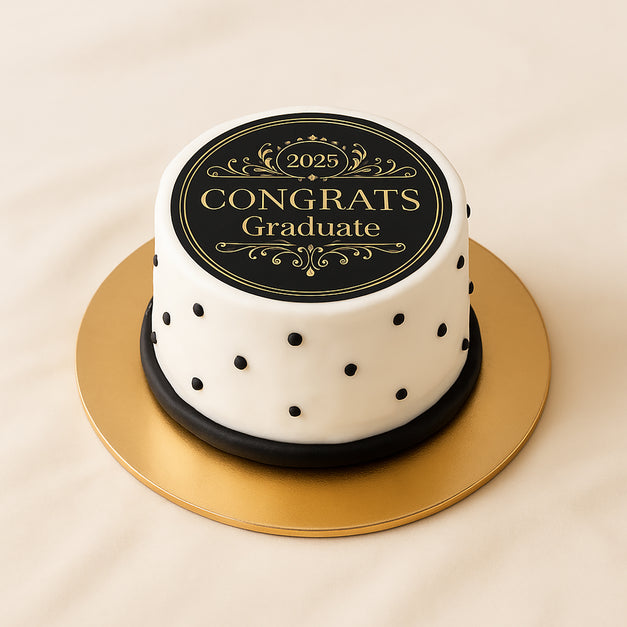 Royal Graduation Congrats Cake