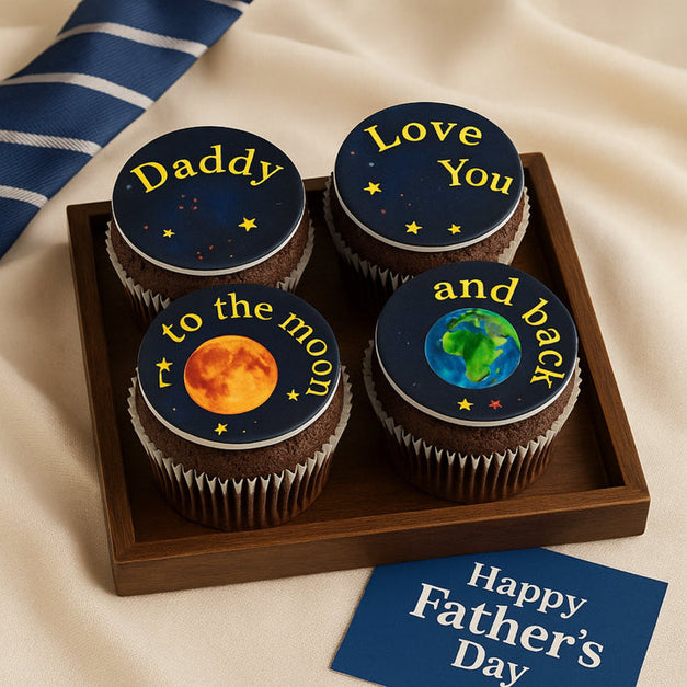 Love You Daddy Chocolate Cupcakes
