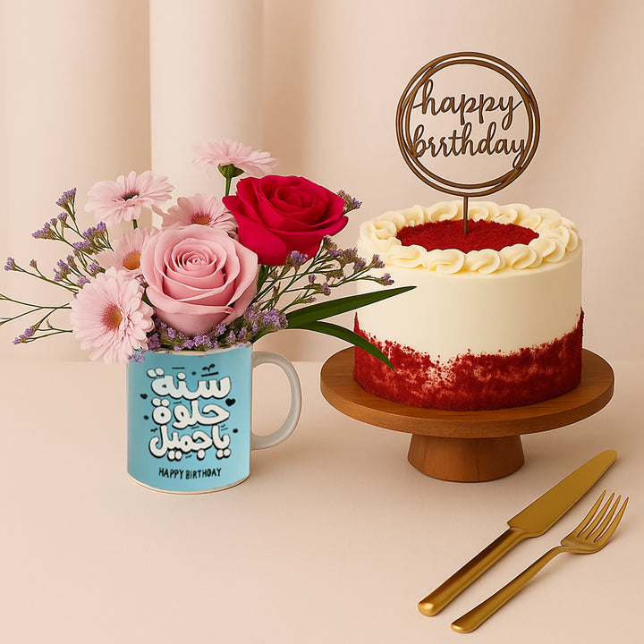 كيك ردفلفت كلاسيكي لعيد الميلاد